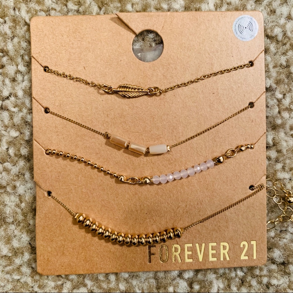 NWT Forever 21 Ankle Bracelets